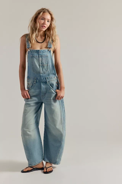 We The Free Good Luck Barrel Overalls