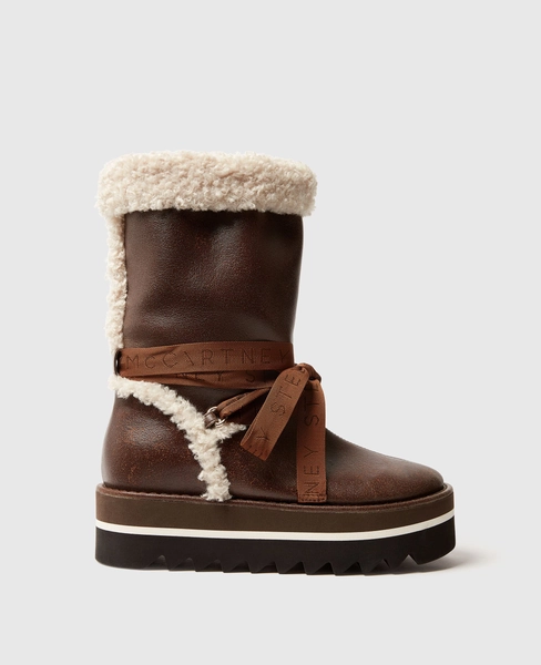 Bottes de neige vegan avec doublure en peluche