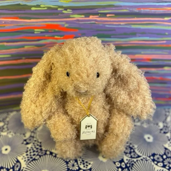 Jellycat NWT Original Bashful Luxe Bunny Curly! Fast Shipping! - New Toys & Collectibles