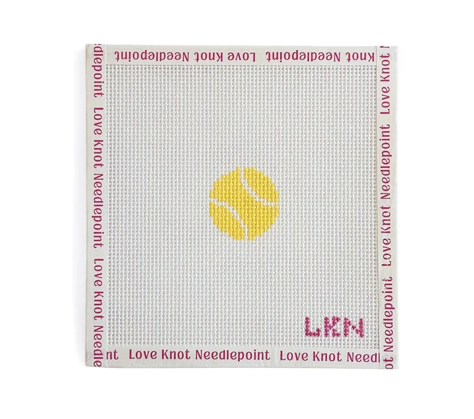 Mini Tennis Ball Needlepoint Canvas
