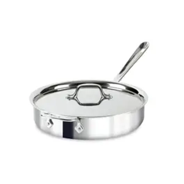 D3 Stainless 3-ply Bonded Cookware, Saute Pan with lid, 3 quart