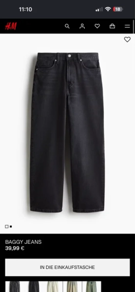 H&M baggy jeans 