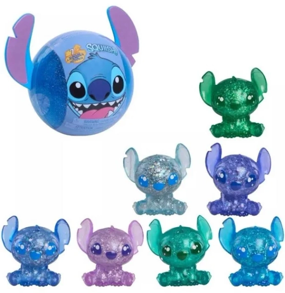Disney Stitch Squish-a-Stitch Collectible Figures