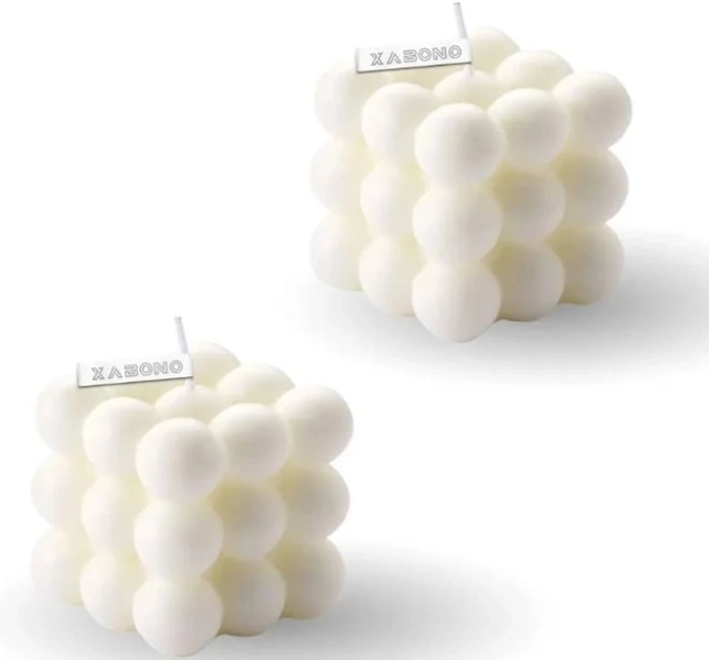 3D Bubble Cube Scented Candle Home Decoration Handmade Candles Wedding Birthday Candles Room Decor