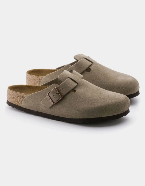 BIRKENSTOCK Boston Soft Footbed Womens Clogs - TAUPE - 5US / 36EU
