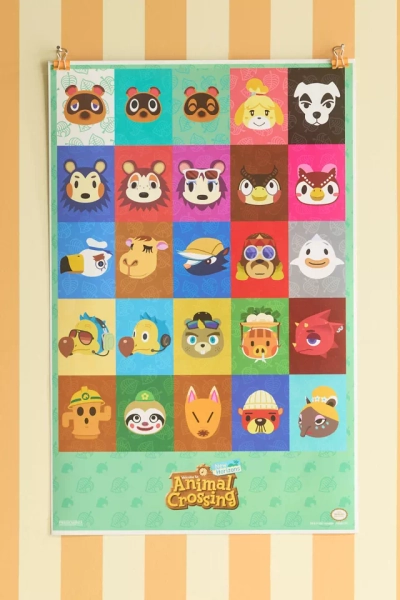 Animal Crossing New Horizons Character Icons Poster