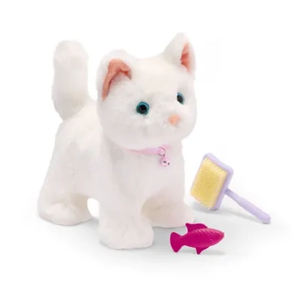 Our Generation Playful Paws Purring Kitten Walking and Meowing Electronic Interactive Toy Pet Cat Plush with Realistic Sounds and Touch Response