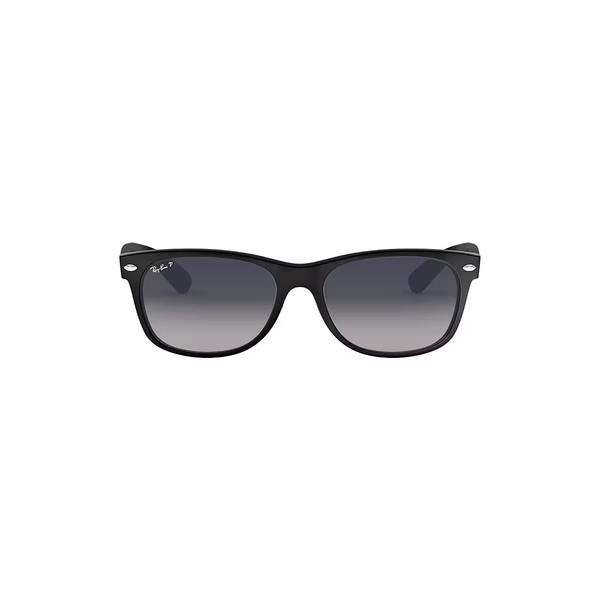 Ray-Ban Sunglasses Unisex New Wayfarer Classic - Black Frame Blue Lenses 55-18 Polarized