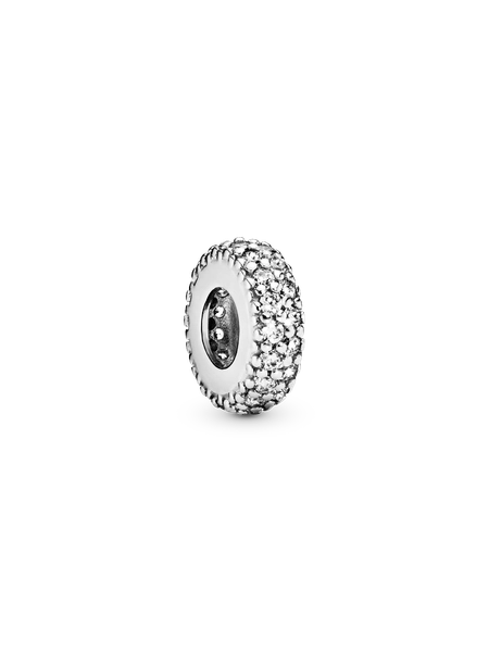 Clear Sparkle Spacer Charm