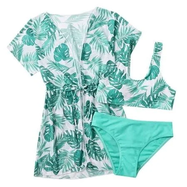 Suyida Little Girls Tropical Bikini Swimsuit