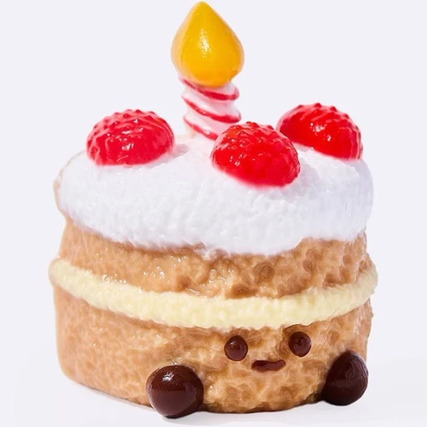 Tabasquishy Cute Raspberry Cake Squishy — Kawaii Dessert Taba Toy