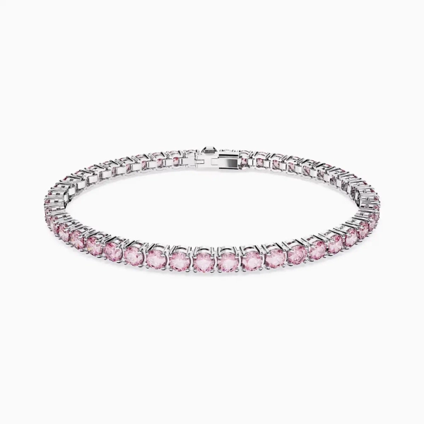 Glamour Pink Tennis Bracelet