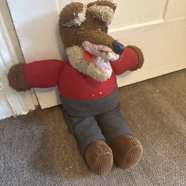 Vintage Wendy Boston Basil Brush 40cm Plush Teddy Bear Toy 1980s Collectable Toy