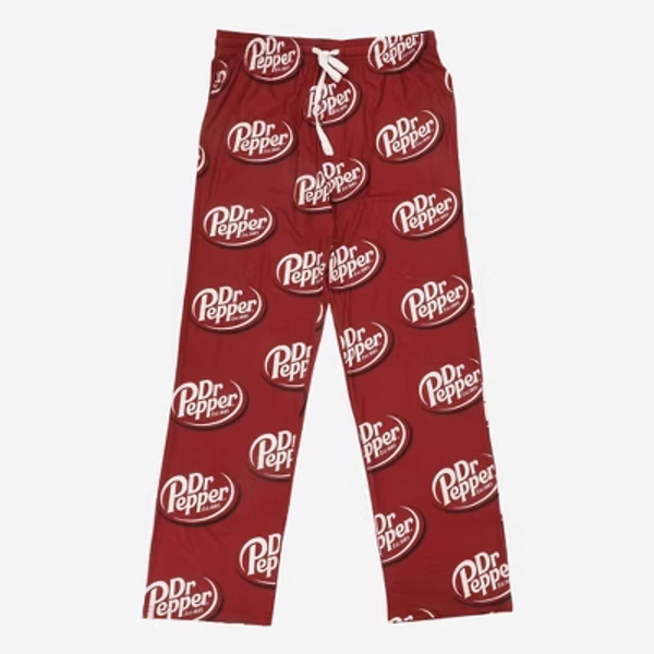 Men's Dr Pepper Knit Pants - Red XXL