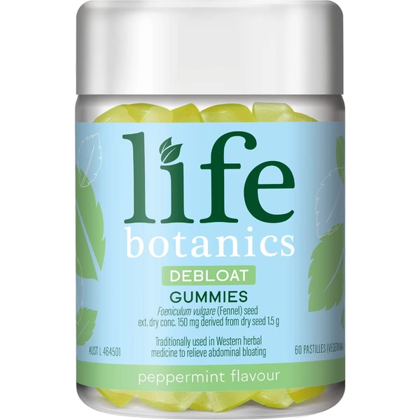 Life Botanics Debloat Gummies Peppermint Flavour 60 pack