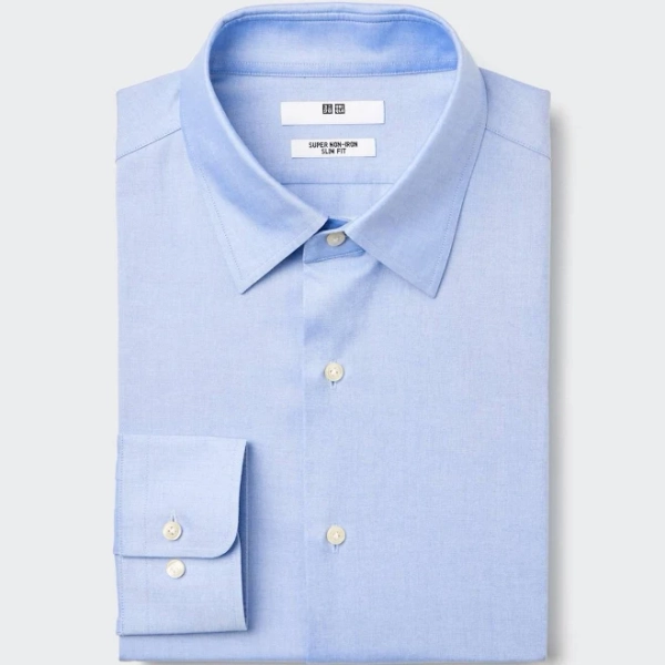 Men's uniqlo us Super Non-Iron Slim Shirt