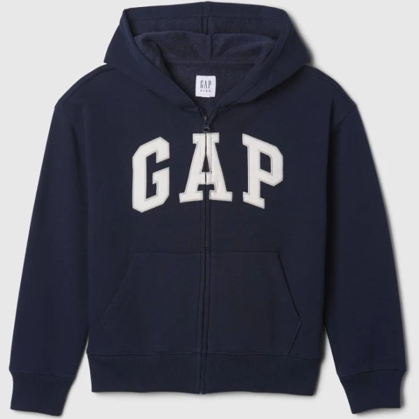 Gap Kids Relaxed Gap Logo Zip Hoodie