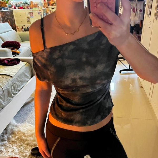 Notion grey/green marble drape top. New with tags,...