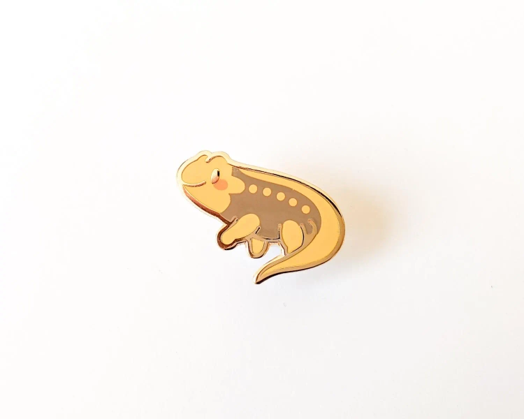 Emperor Newt - Mini Amphibian Enamel Pins