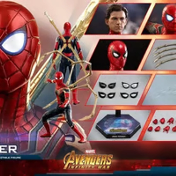 HOT TOYS MMS482 IRON SPIDER INFINITY WAR AVENGERS Brand New in Box
