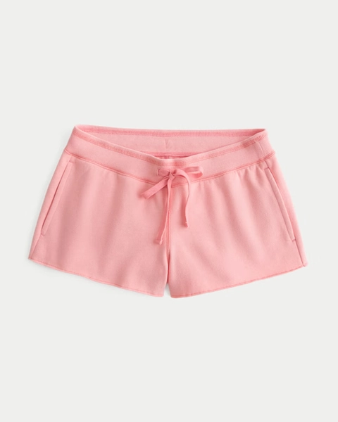 Graphic Fleece Mini Shorts