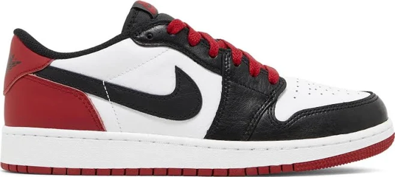 Kid's Air Jordan Retro 1 Low OG Black Toe