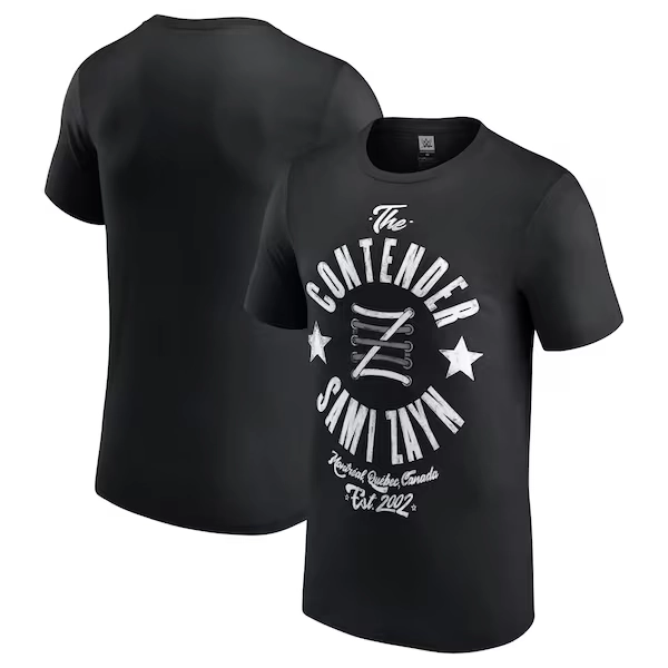 WWE Sami Zayn The Contender T-Shirt - Black - Mens