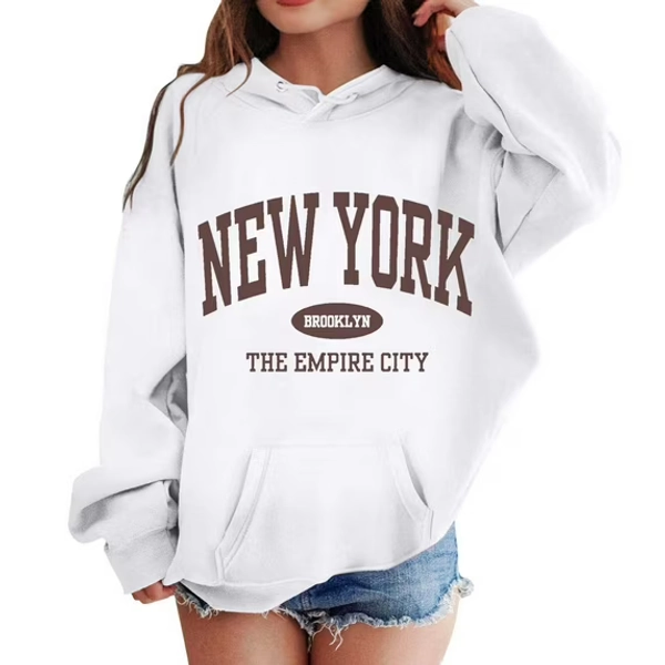 shqvo Graphic Hoodies For Teen Girls Trendy Y2K Cute Long Sleeve Letter Print Sweatshirts Pullover Tops With Pockets