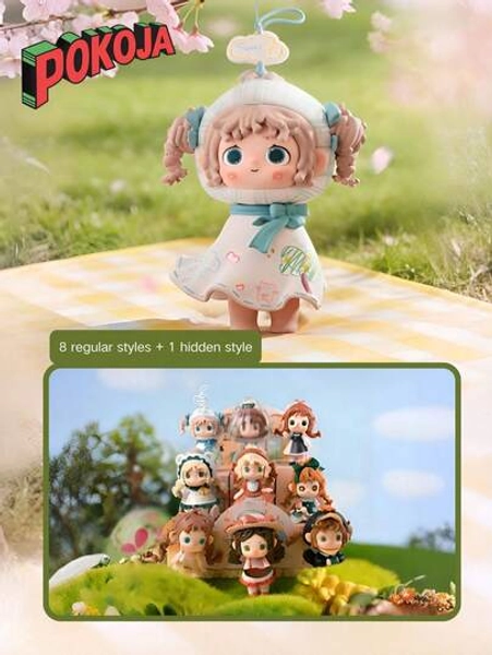 POKOJA LAND - SELECTS Black Playing FuFu Summer Cottage Rainy Day Sunny Series Stylish Toy Blind Box Collectibles, Various Colors, Desktop Decorations, Suitable For Car And Home Decoration, Unique Gifts For Game Lovers And Collectors, Game Room Decoration, Player Design, Detailed Craftsmanship Spring To Summer - Size Random box