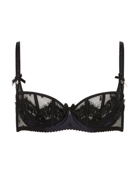 Veretie Balconette Underwired Bra in Black | By Agent Provocateur