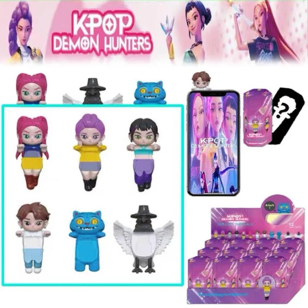 3pcs New Kpop Demon Hunters Figure Series Blind Box Rumi Mira Zoey Figurine Doll Mini Decor