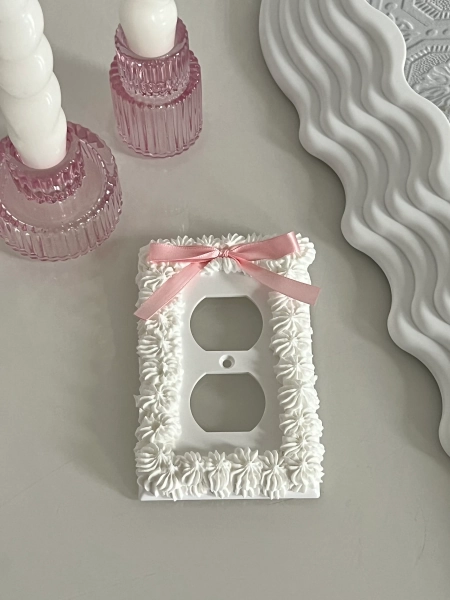 Coquette Bow Outlet Plate Cover