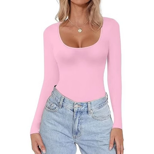 pink bodysuit