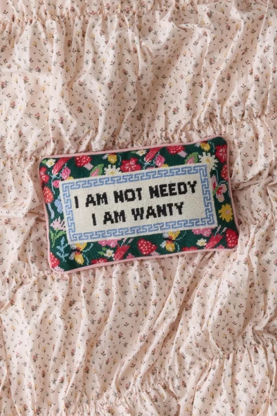 Needlepoint Throw Pillow By Furbish