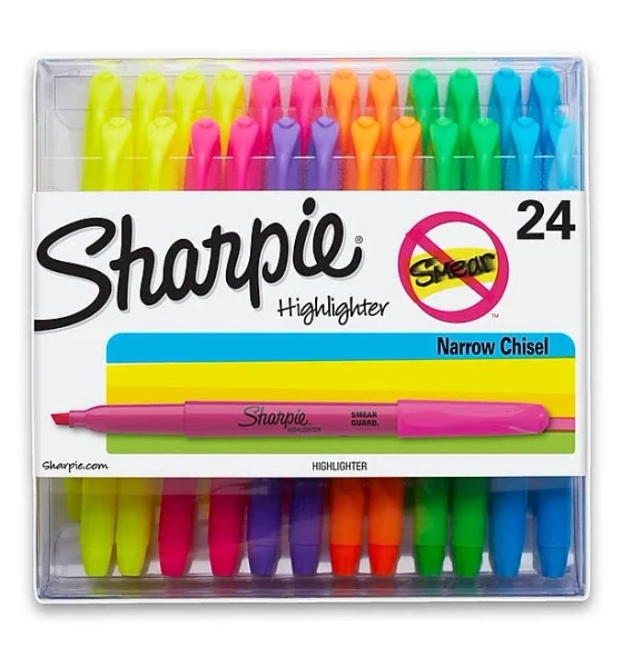 Sharpie Pocket Style Highlighters Assorted Ink Colors