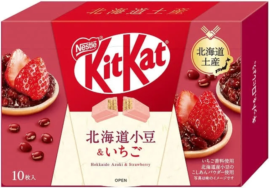 Kitkat Hokkaido Red Bean & Strawberry Chocolate Wafer