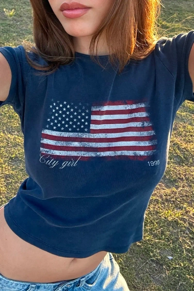 USA flag T-shirt
