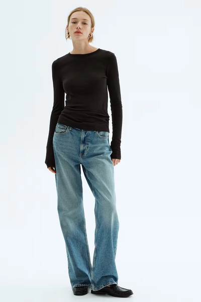 Pima cotton jersey top