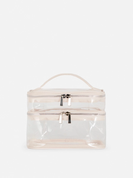 Clear Double Vanity Case