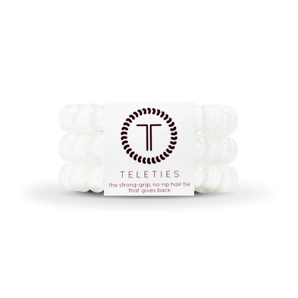 Coconut White Small Hair Ties