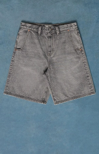 Parker Baggy Jean Shorts Gray Wash
