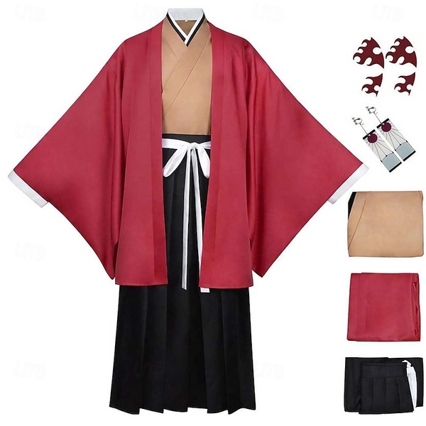 Yoriichi Tsugikuni Anime Cosplay Costumes Halloween Carnival For Men's Women's Adults' 2026 - $63.76