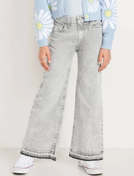 Old Navy Kids' High-Waisted Baggy Wide-Leg Jeans