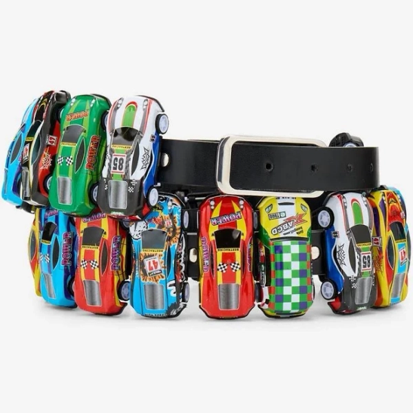 Toy Race Car Faux Leather Belt