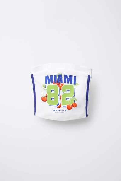 FRUIT TEXT BANDEAU TOP