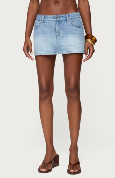 Chiara Denim Micro Skirt