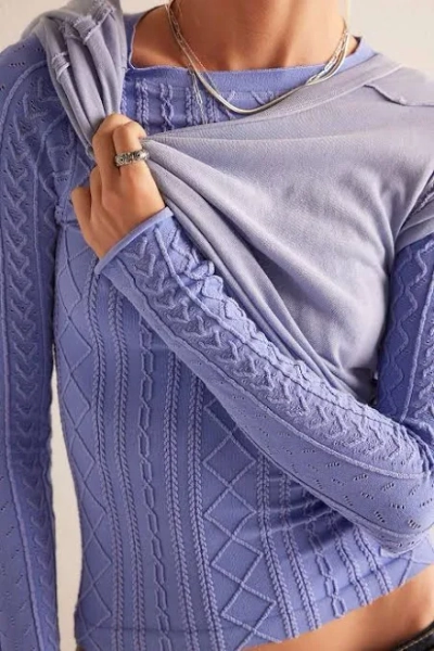 Intimately So Soft Seamless Modal Cable Long Sleeve