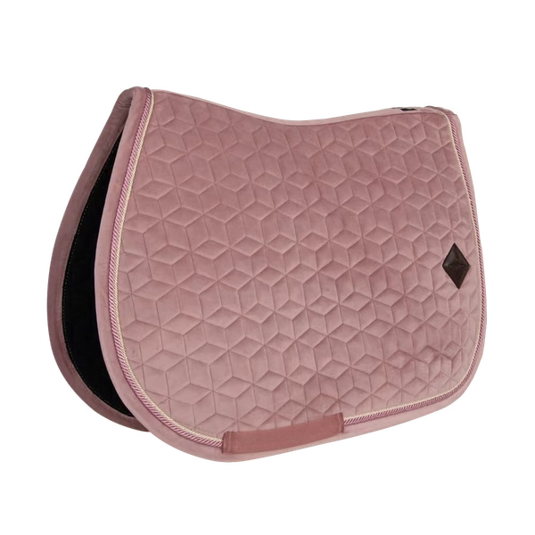 Saddle Pad velvet full old rose