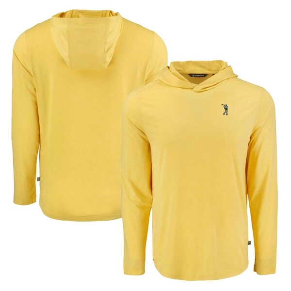 Men's Cutter & Buck Gold South Florida Bulls Coastline Epic Comfort Eco Recycled Long Sleeve Hoodie T-Shirt