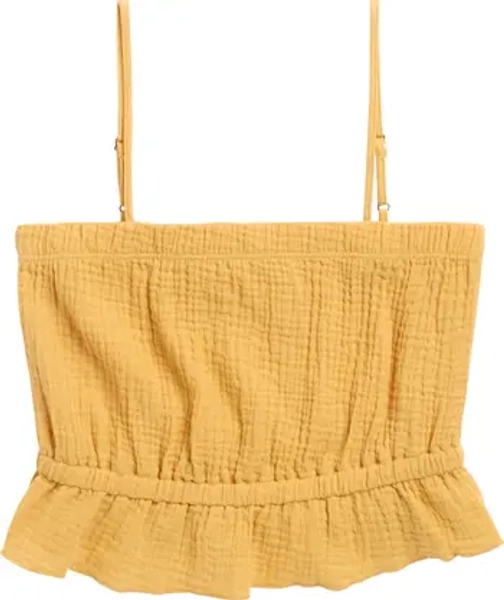 Kids' Cotton Gauze Peplum Camisole